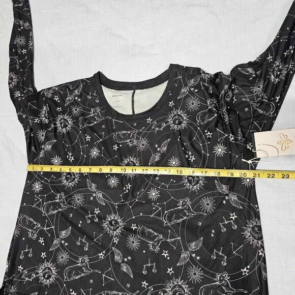 Johnny Was Active Bijou Long Sleeve Flyaway Back Top Tee Women Size L Black - Picture 7 of 16